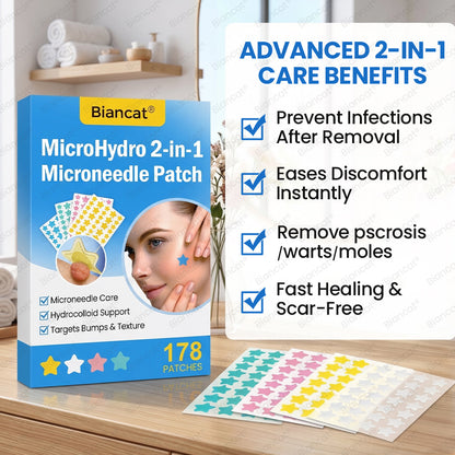 Biancat® MicroHydro 2-in-1 Microneedle Patch