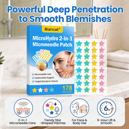 Biancat® MicroHydro 2-in-1 Microneedle Patch