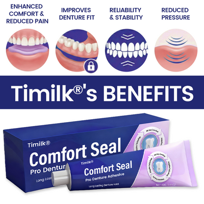 🔥 LIMITED SPECIAL OFFER 🔥 Timilk® Comfort Seal Pro Denture Adhesiv