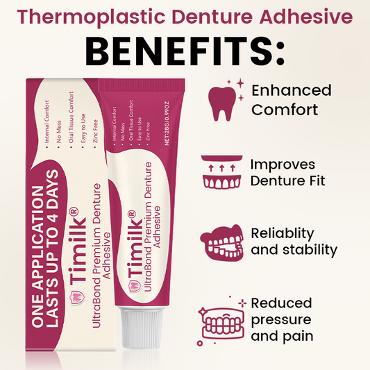 Timilk® UltraBond Premium Denture Adhesive 🦷