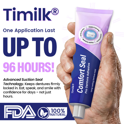 Timilk® Comfort Seal Pro Denture Adhesive 🦷
