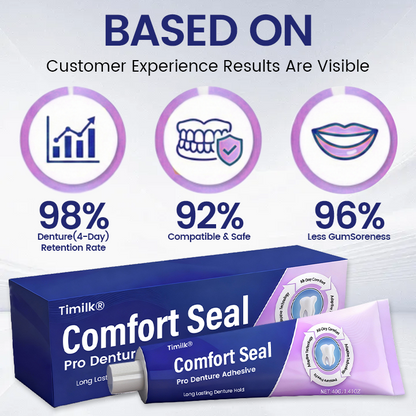 🔥 LIMITED SPECIAL OFFER 🔥 Timilk® Comfort Seal Pro Denture Adhesiv